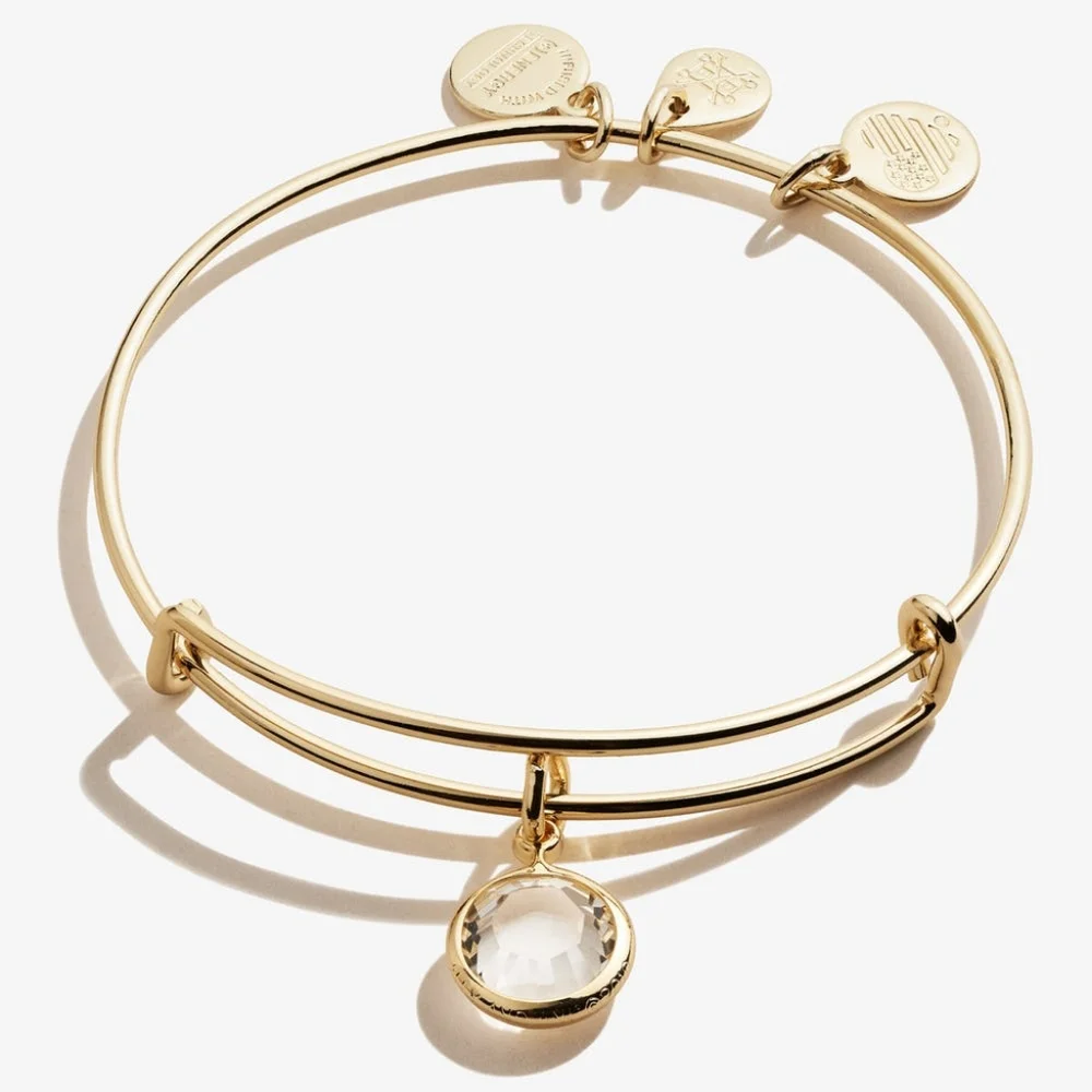 NWT, Alex and Ani Crystal April Birthstone Bracelet